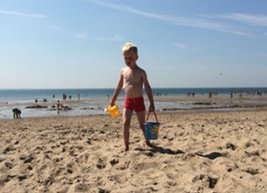 Strand en zee op Schouwen-Duiveland